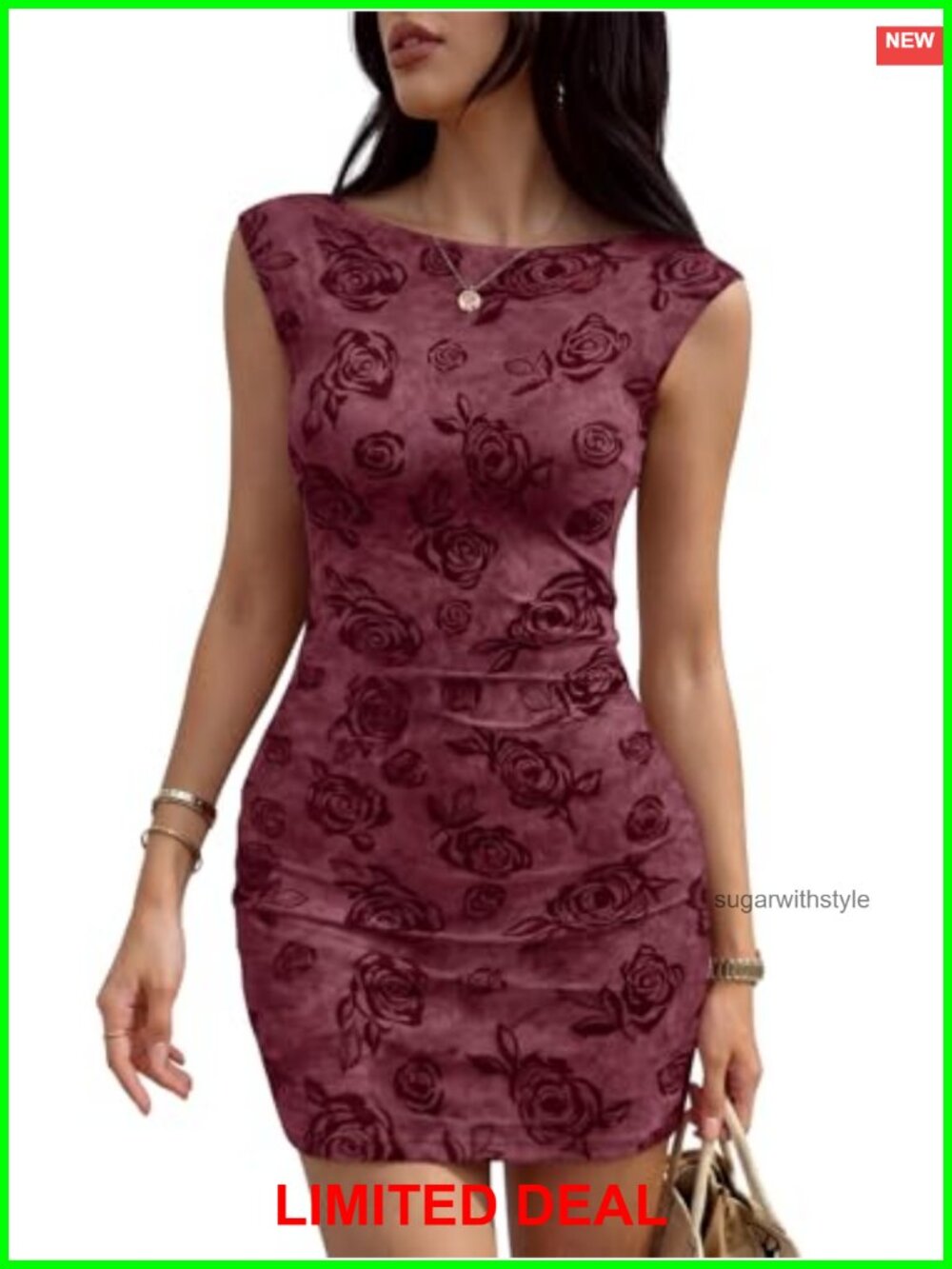 Velvet Boat Neck Bodycon Mini Dress Cap Sleeve Party Club